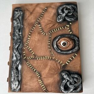 Hocus Pocus Book of Spells Prop Spellbook Halloween Notebook Necronomicon OOAK